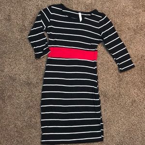 Striped dress.